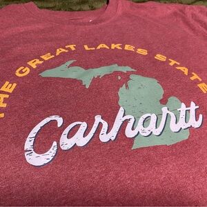 Carhartt Maroon Michigan Graphic Tee